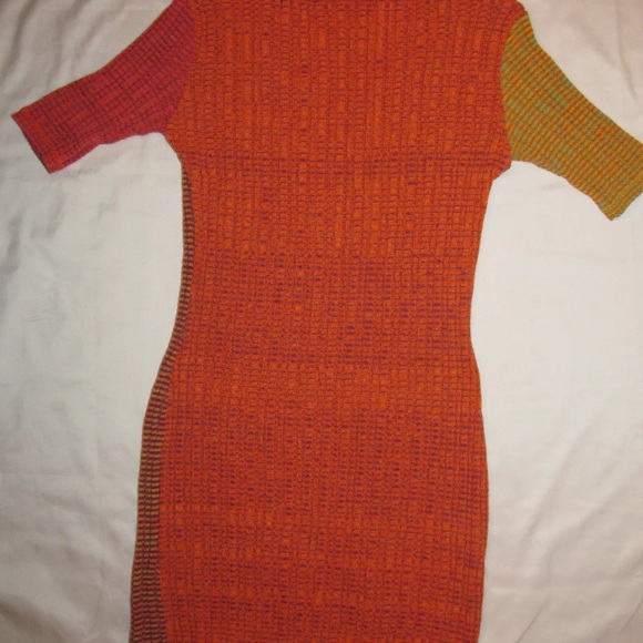 LA FEE MARABOUTEE Multi knit geometric mini dress - Picture 6 of 8